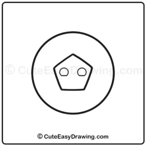 Soccer ball drawing easy step - 3