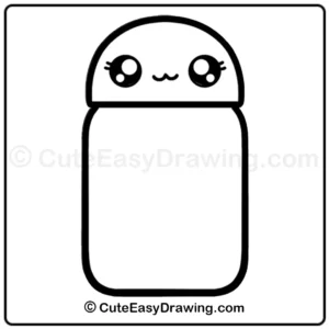 How to Draw a Water Bottle Step -7