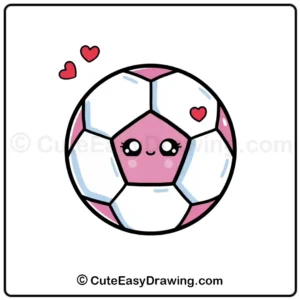 Learn to Draw a Soccer Ball the Kawaii Way