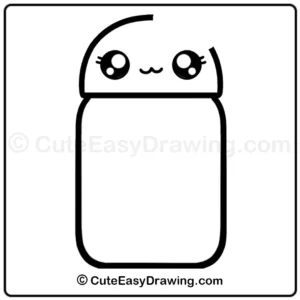 How to Draw a Water Bottle Step -8