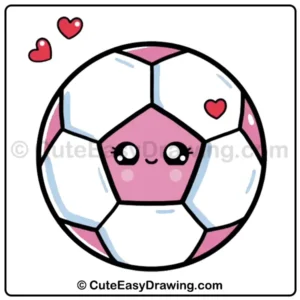 Learn to Draw a Soccer Ball the Kawaii Way