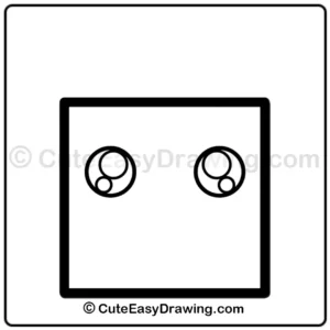 How to draw a cute shopping bag - step 3