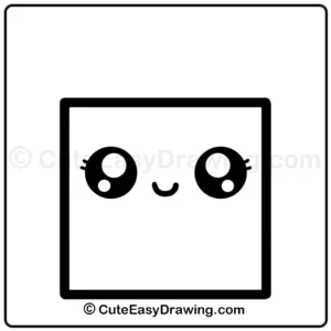 How to draw a cute shopping bag - step 4
