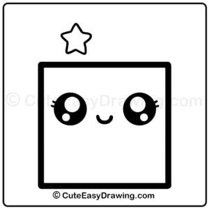 How to draw a cute shopping bag - step 5