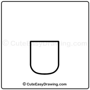 How to Draw a Cute Flower Vase that looks super adorable in Just 9 Steps 3 how to draw a cute flower vase - step 1