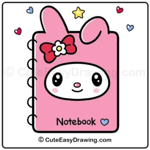 Cute My Melody Notebook Drawing