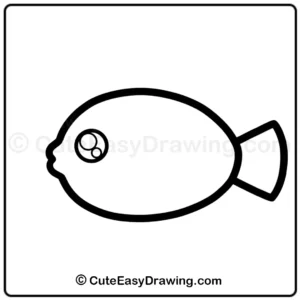 draw a cute fish - step 4