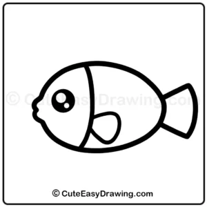 draw a cute fish - step 5