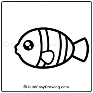 draw a cute fish - step 6
