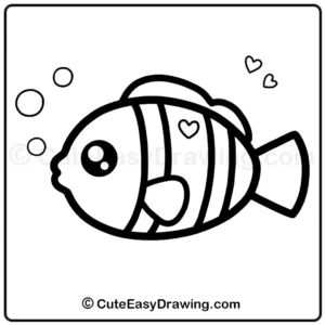 draw a cute fish - step 7