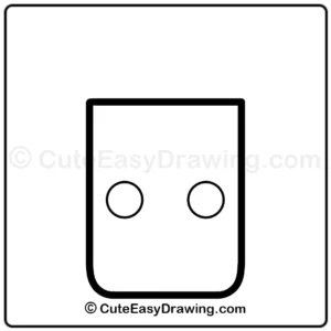 draw a cute orange juice - step 2
