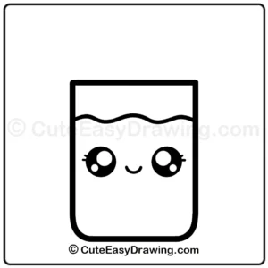 draw a cute orange juice - step 4
