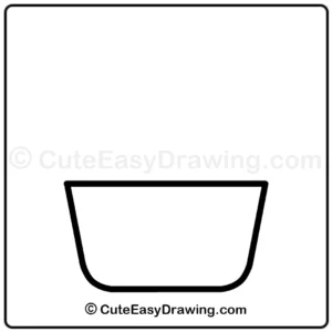 A Beginner's Guide to Draw a Cute Rainbow Ice Cream Cup in 9 Fun Steps 3 Draw a cute rainbow ice cream cup - step 1