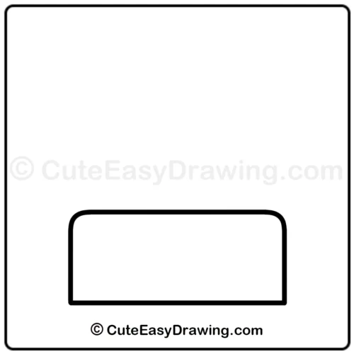 9 Simple Steps to Draw a Cute Kawaii Bed 3 Cute-Kawaii-Bed step1