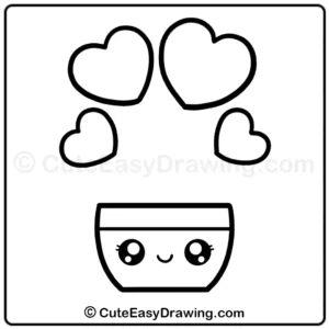 Learn to Draw a Cute Heart Flowers Family Plant: An Easy 9-Step Guide for Kids 8 how to draw a cute heart flowers family plant - step 6