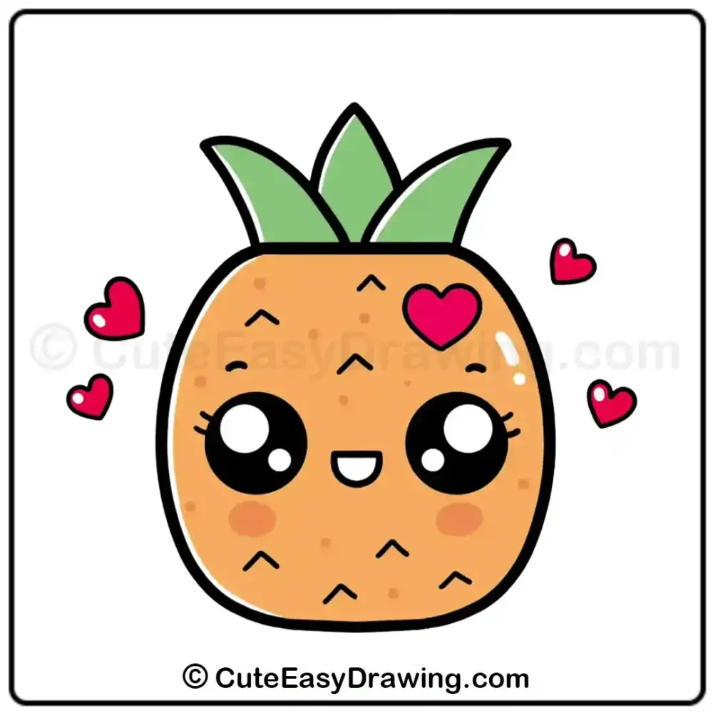 How to Draw a Pineapple in 10 Easy Steps 7 How to Draw a Pineapple
