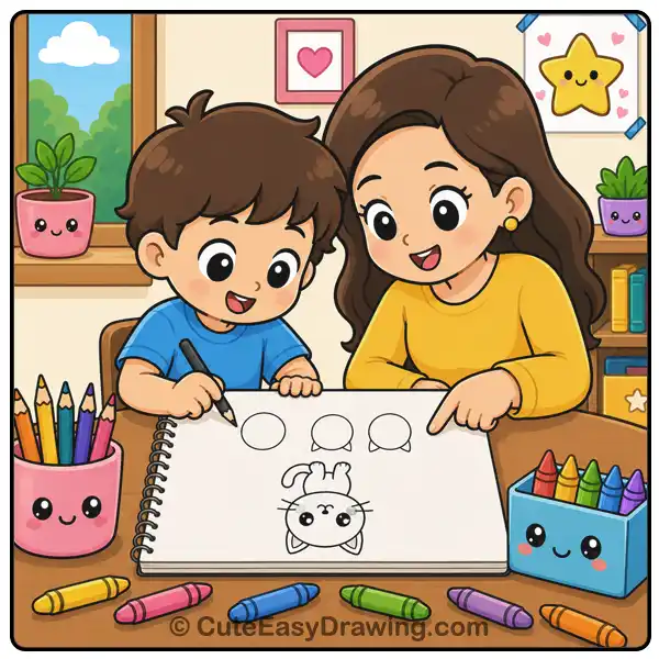 how to teach kids to draw