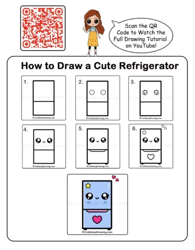 How to Draw a Cartoon Refrigerator in 7 Fun Steps 10 How to Draw a Cartoon Refrigerator in 7 Fun Steps