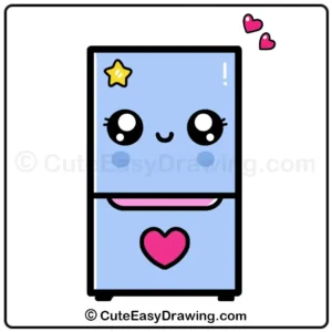 Draw a Cartoon Refrigerator
