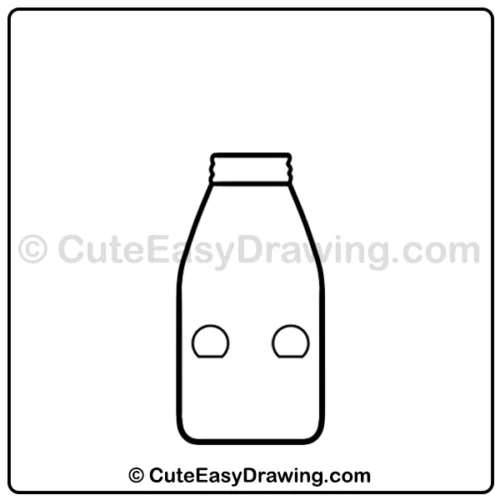 cute bubble tea drawing - step 2