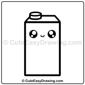 draw a cute watermelon juice box - step 5