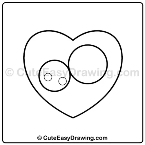 draw cute mom and child - step 2