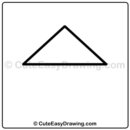 draw a cute house - step 1