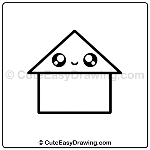 draw a cute house - step 5