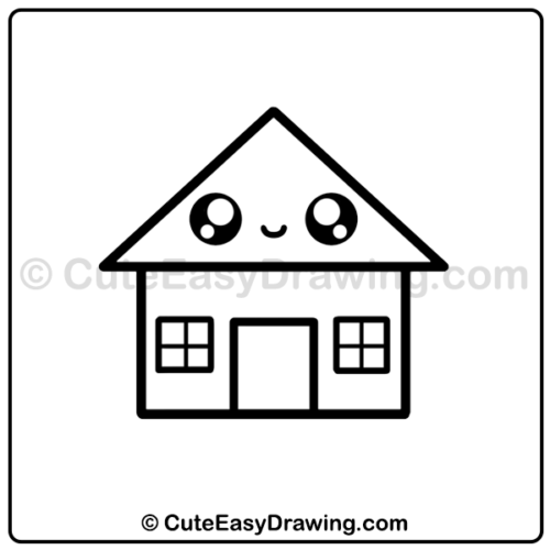 draw a cute house - step 6
