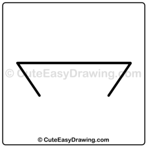 draw a cute paper boat - step 1