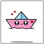 draw a cute paper boat