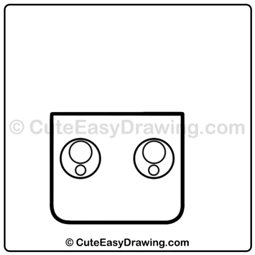 Christmas hot chocolate drink drawing - step 2