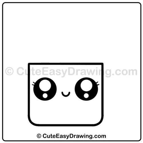 Christmas hot chocolate drink drawing - step 3