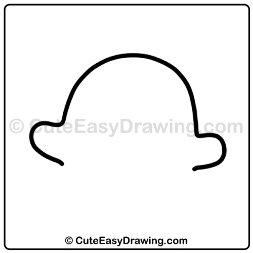 Cute Halloween Ghost Drawing: 6 Easy and Spooky-Sweet Steps 3 cute Halloween ghost drawing - step 1