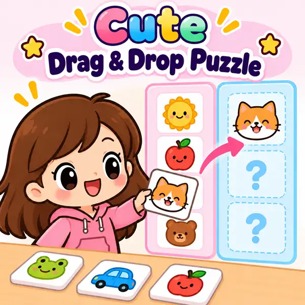 Cute Easy Drawings 62 cute-drag-drop-puzzle