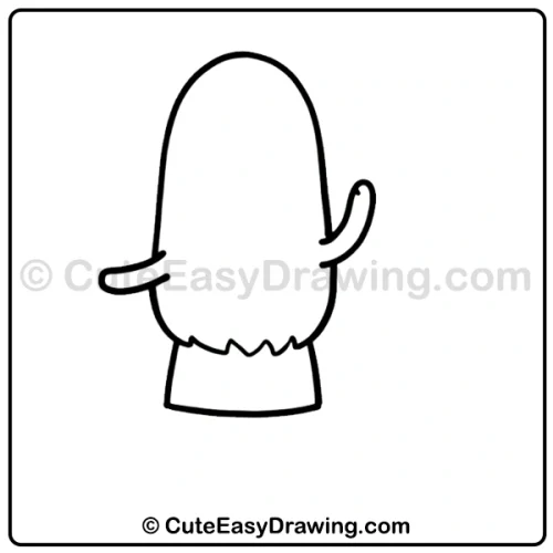8-Step Cute Ghost Girl Drawing for Kids: A Fun Halloween Art Activity 4 cute ghost girl drawing - step 2