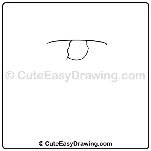 Cute Witch Girl Drawing: 9 Easy Steps for Kids 3 cute witch girl drawing - step 1
