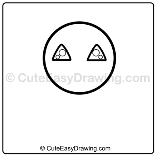 Halloween lollipop drawing - step 2