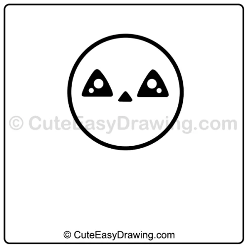Halloween lollipop drawing - step 3