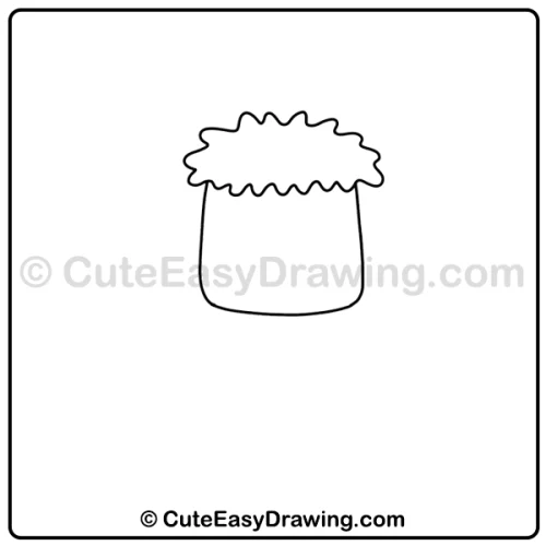 cute Frankenstein drawing - step 1