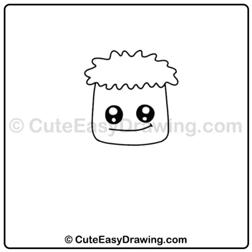 cute Frankenstein drawing - step 2
