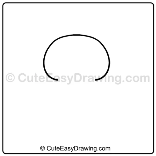 skull and crossbones drawing - step 1