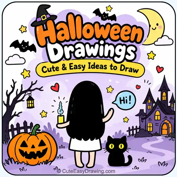 Halloween Drawings – Cute & Easy Ideas to Draw